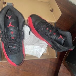 Nike Kids Black and Red High-Top Sneakers